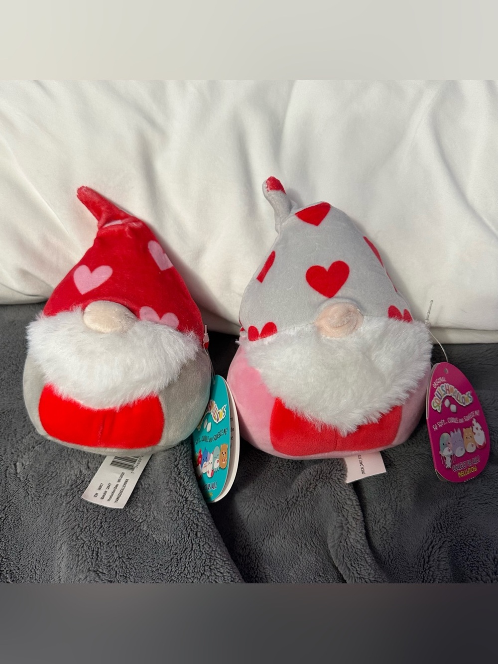 ⭐️3 For $15⭐️NWT BUNDLE! Valentines Day Gianni & Remmy Squishmallow Gnomes (5”)